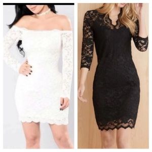 New Silky Soft Body Con Lace Minis